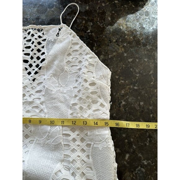 Endless Rose All Over Eyelet Mermaid Dress Floral Open Back V Neck Wedding NWT - Picture 11 of 13